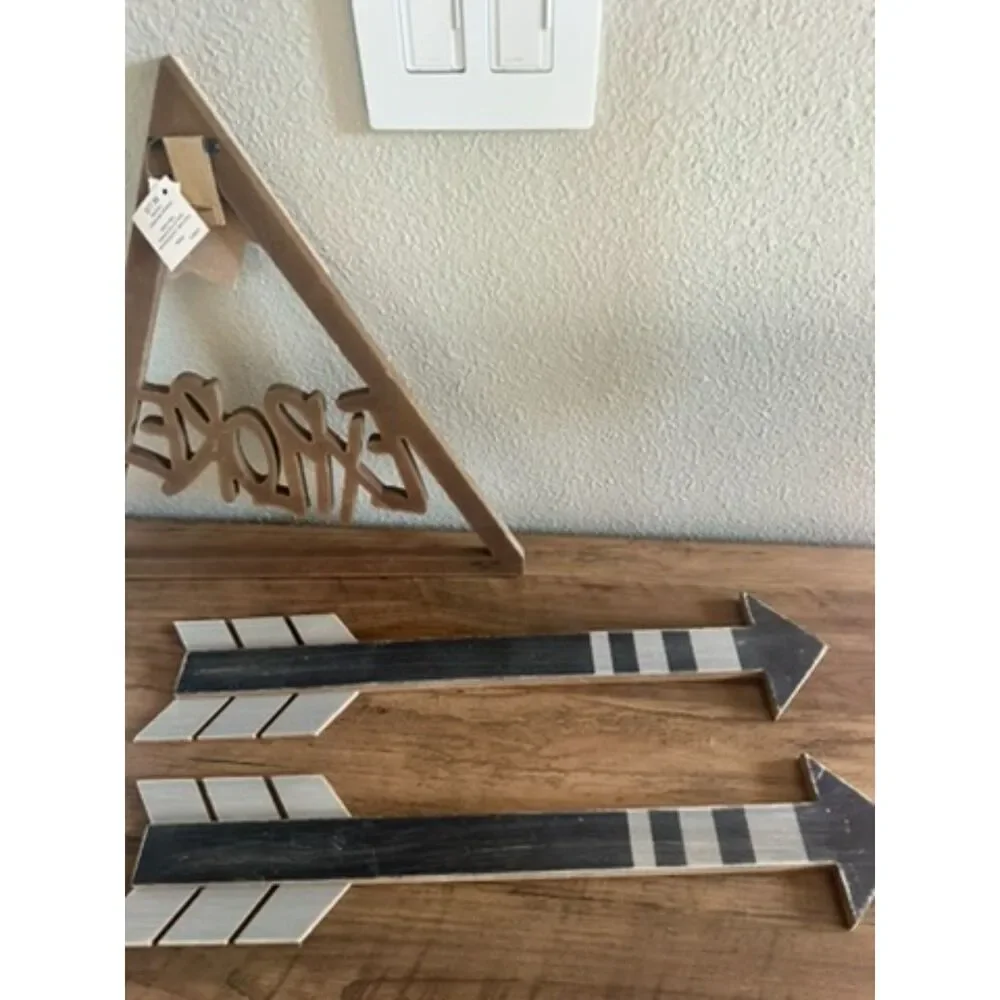 NEW Hobby Lobby Forest Decor - Triangle Explorer Sign & Arrows
